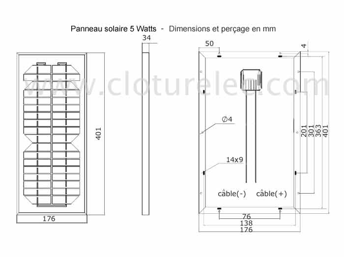 Panneau solaire complet 5 watts_2